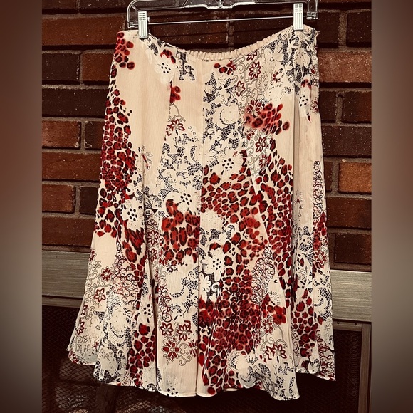 🛍️Polyester floral skirt with lining Size 14 - Picture 5 of 9